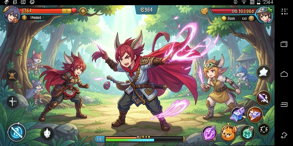 Tampilan gameplay mendebarkan penuh aksi dalam 8364.