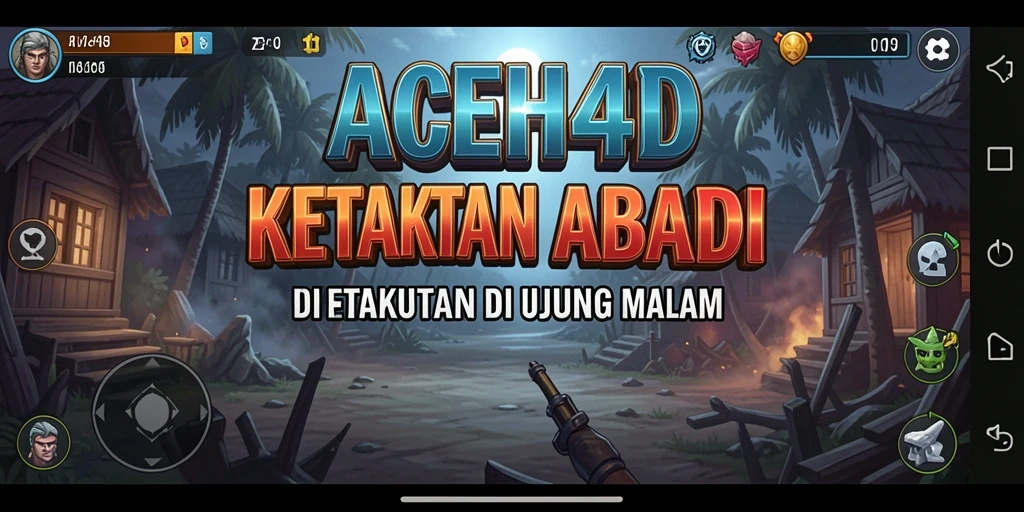 Tampilan menyeramkan dari gameplay ACEH4D yang intens dan mencekam.