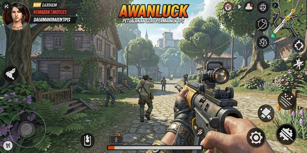 Tampilan gameplay intens dan menarik dari AWANLUCK.