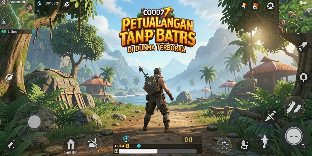 Gameplay COO77 menampilkan petualangan seru di dunia terbuka.