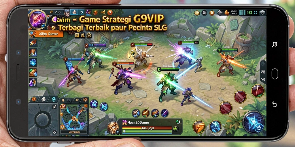 Screenshot G9VIP menampilkan pertempuran epik dalam gameplay SLG.