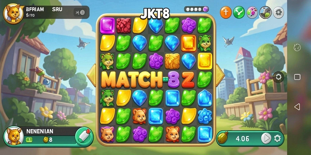 Tampilan menarik dari gameplay JKT8 yang menantang.