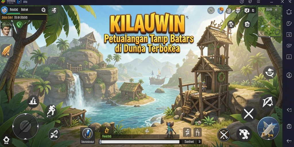 Screenshot KILAUWIN menampilkan momen seru dalam dunia terbuka.