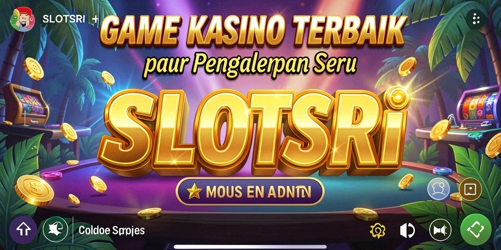 Screenshot gameplay SLOTSRI menunjukkan keseruan bermain slot yang mendebarkan.