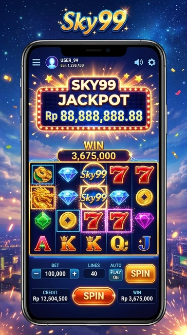 Tampilan antarmuka pengguna sky99 yang sederhana.